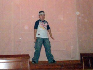 L'esibizione di break dance di Giulio