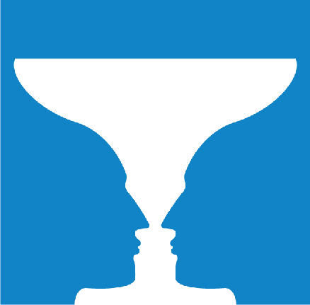 Immagine di un vaso il cui profilo modella due volti